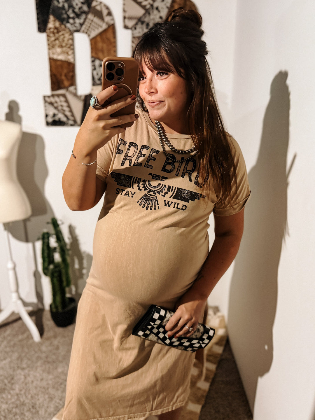 Free Bird Tee Shirt Dress