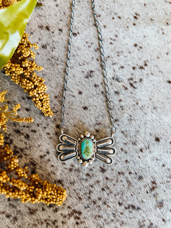 Sonoran Turquoise Wing Necklace #4
