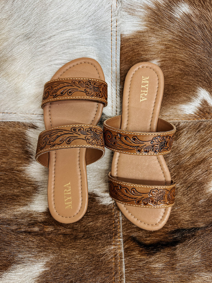 Terra Tooled Strap Sandals