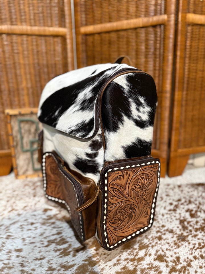 Evangeline Cowhide Backpack #54