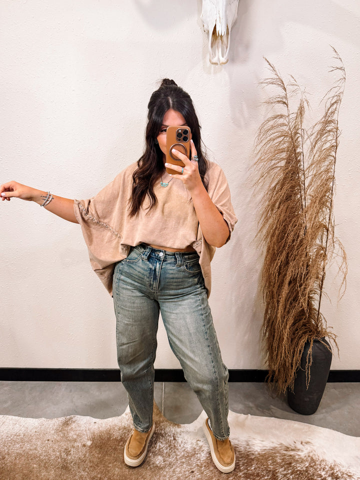 Studded Eyelet Top
