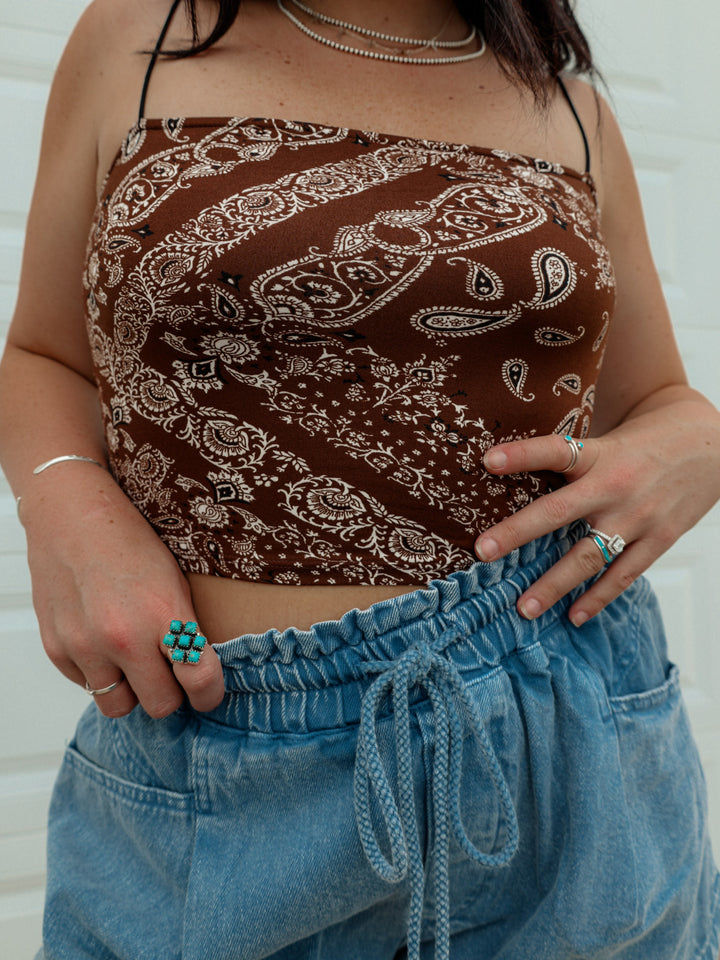 Paisley Bandana Tank