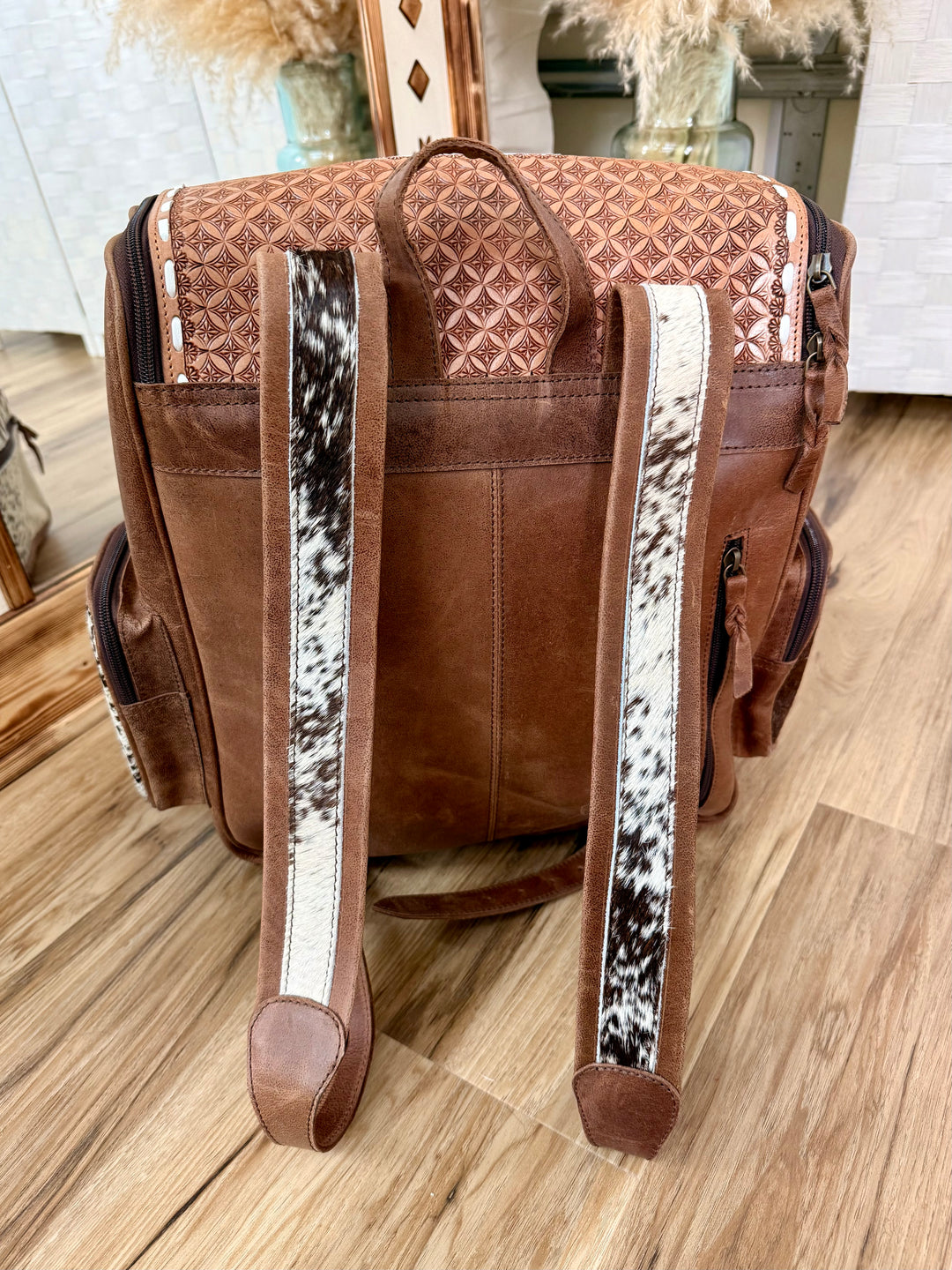 Aztec Cowhide Backpack  