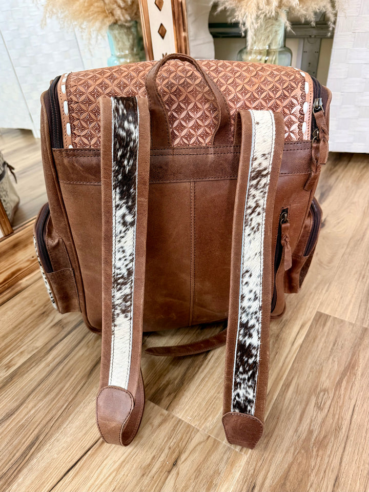 Aztec Cowhide Backpack  