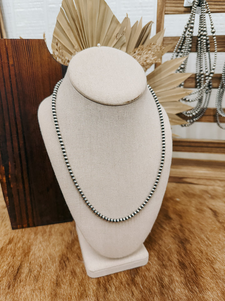 4mm 20” Navajo Pearl Necklace