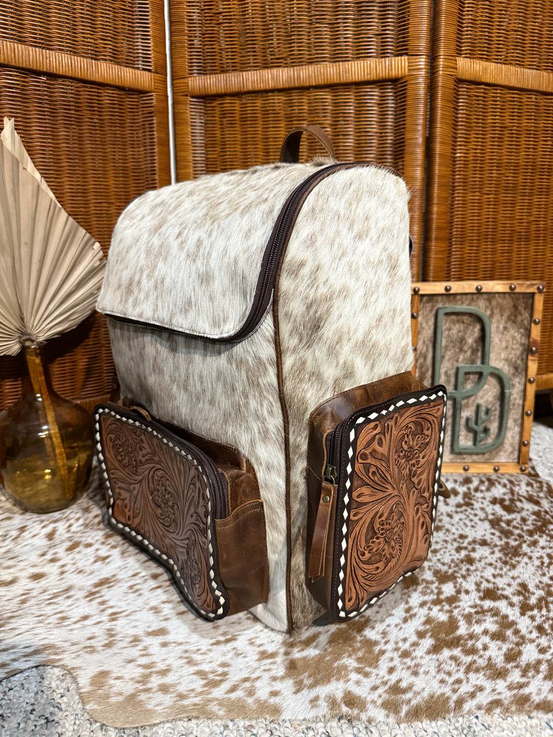 Evangeline Cowhide Backpack #63