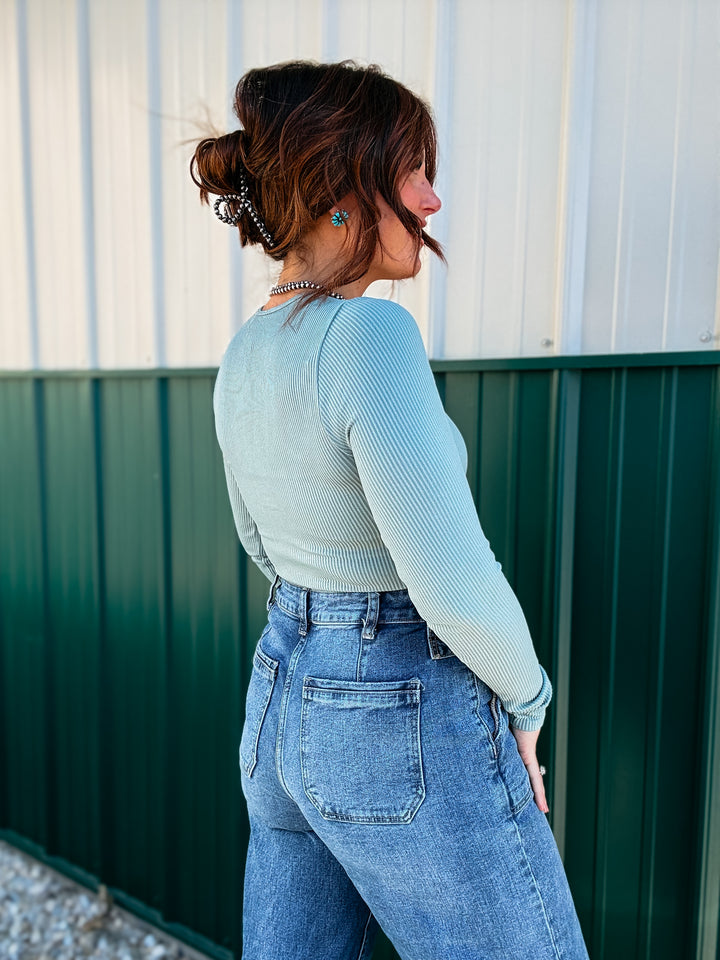 Butter Long Sleeve: Sage