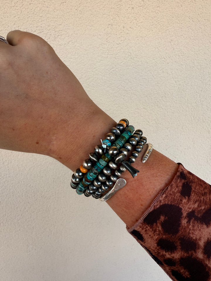 Tibetan Turquoise Stretchy Bracelet