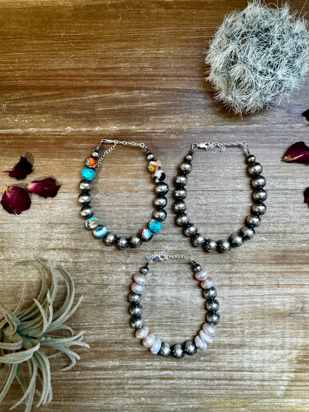 Silver Pearl Bracelet - 10 mm