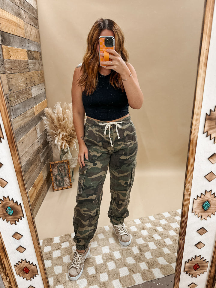 POL Camo Cargo Joggers