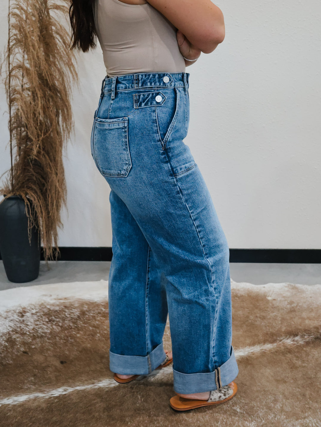Kan Can: 90's Trouser Wide Leg Jean