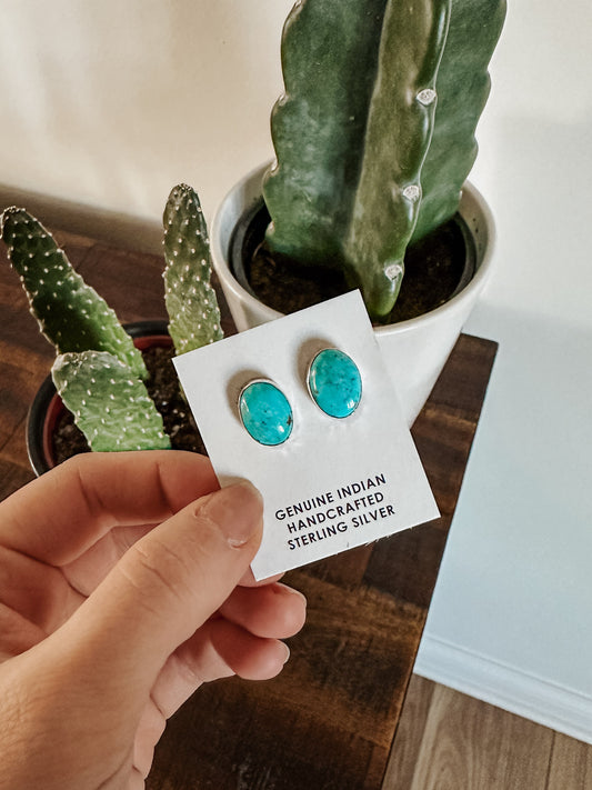 Blue Bird Turquoise Earrings #2