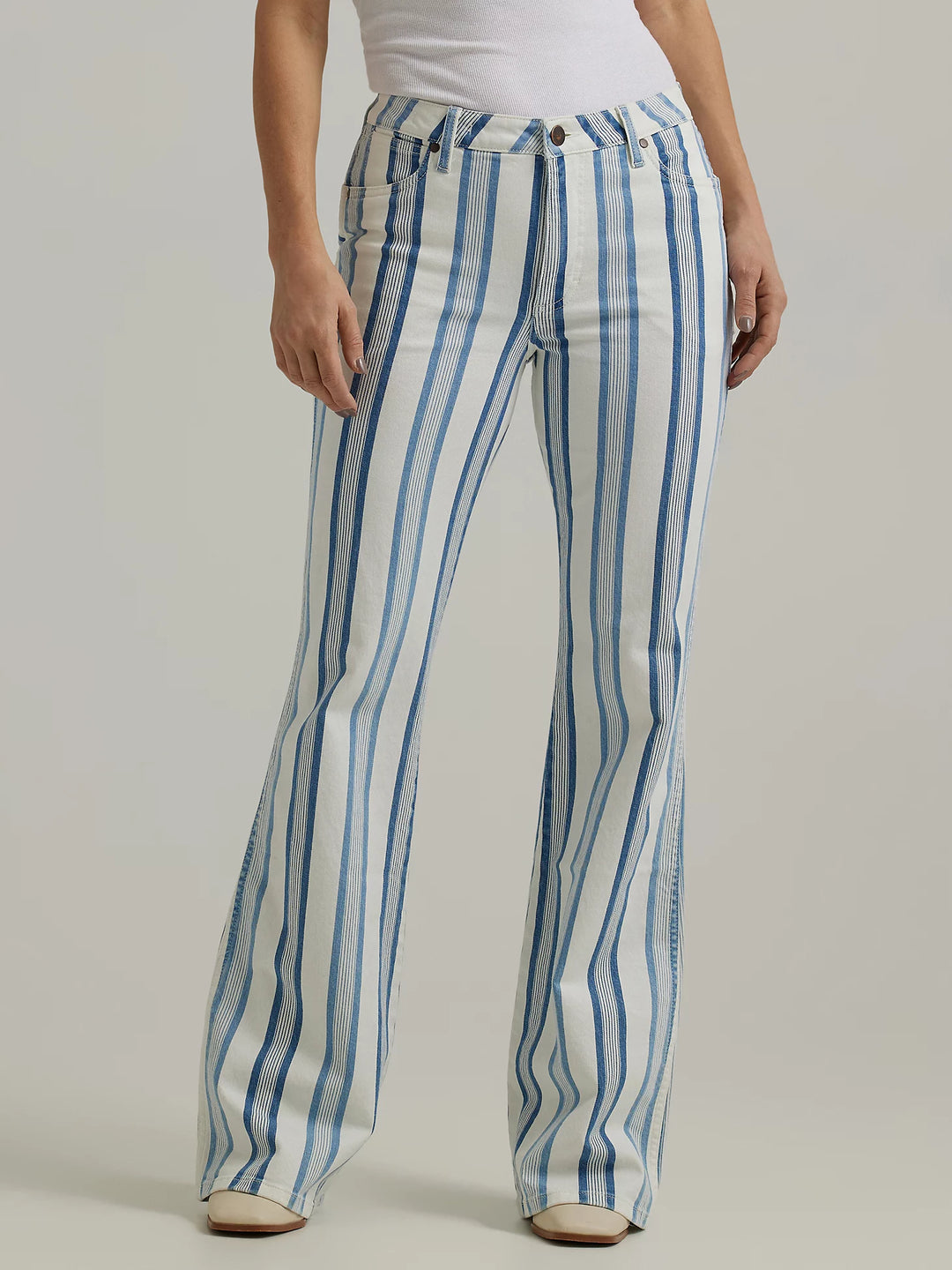 Wrangler: Gabby Retro Striped Flare Jean