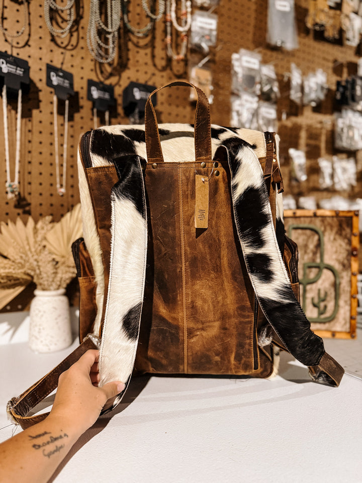 Evangeline Cowhide Backpack #37
