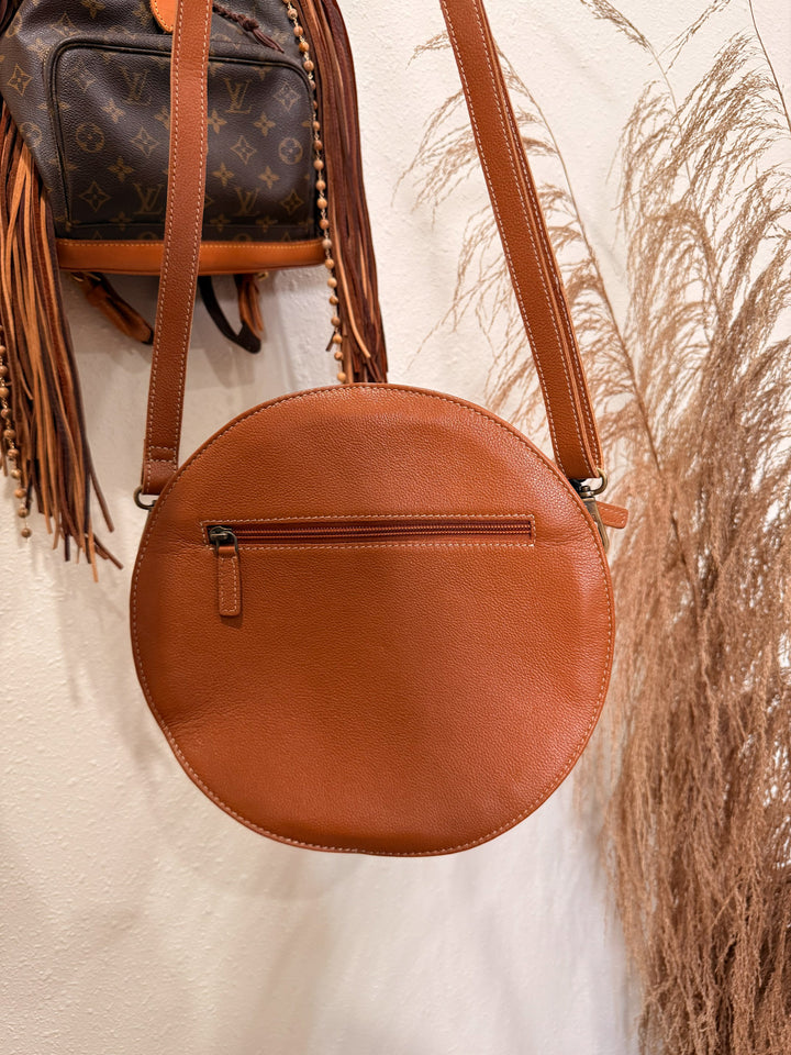 Trip Tooled Leather Canteen Bag