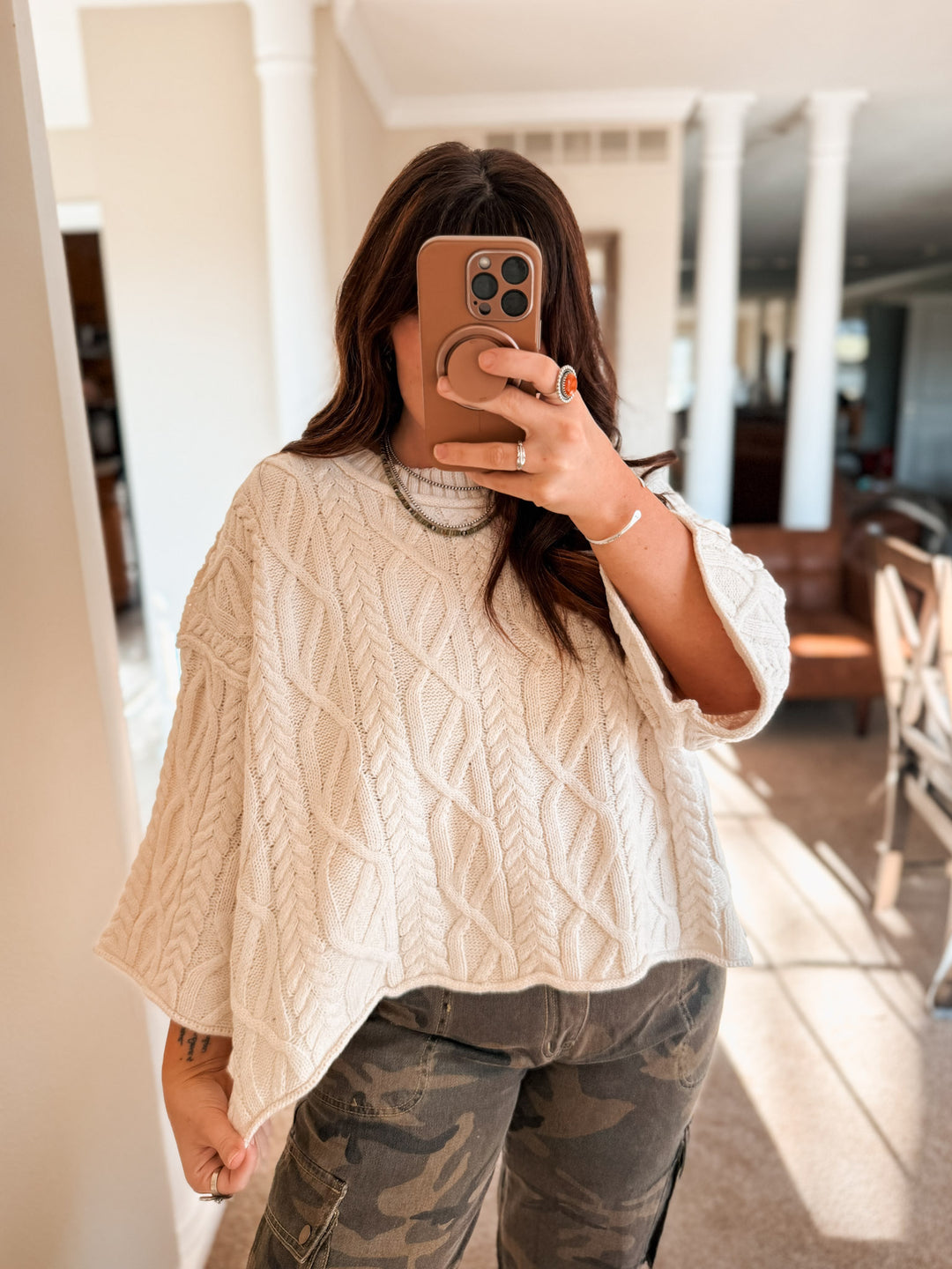 POL Cozy Cable Sweater