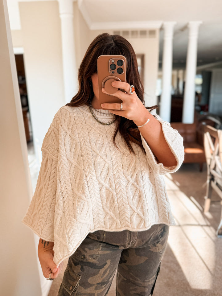 POL Cozy Cable Sweater