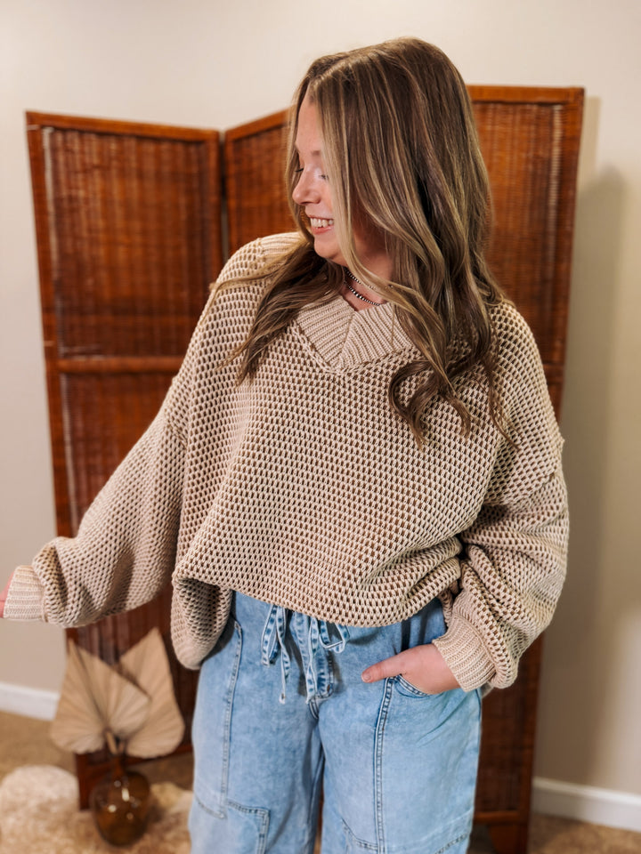 Warm Whiskey Oversized Sweater