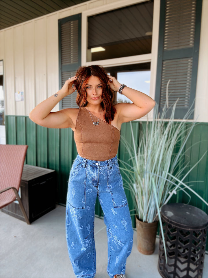 Bleacher Babe Barrel Jean