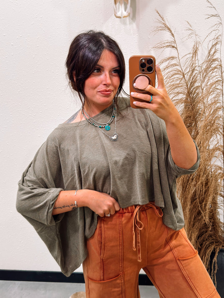 Glendale Top: Olive