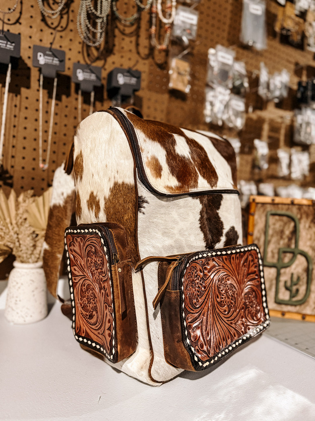 Evangeline Cowhide Backpack #34