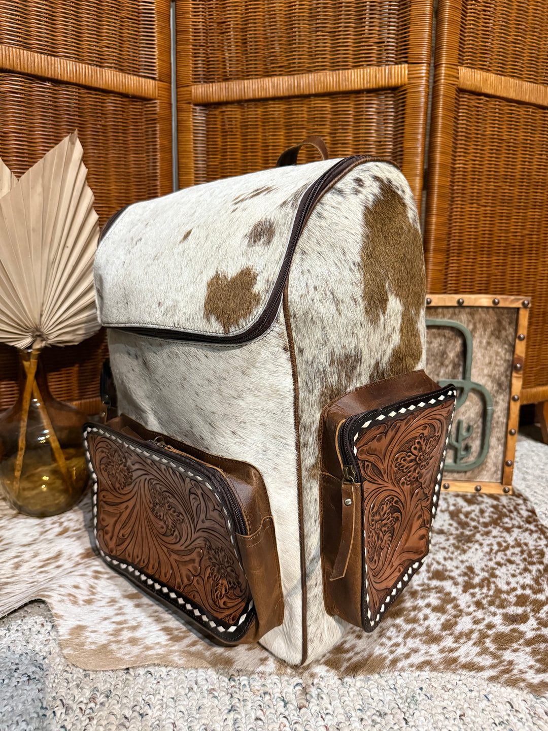 Evangeline Cowhide Backpack #80