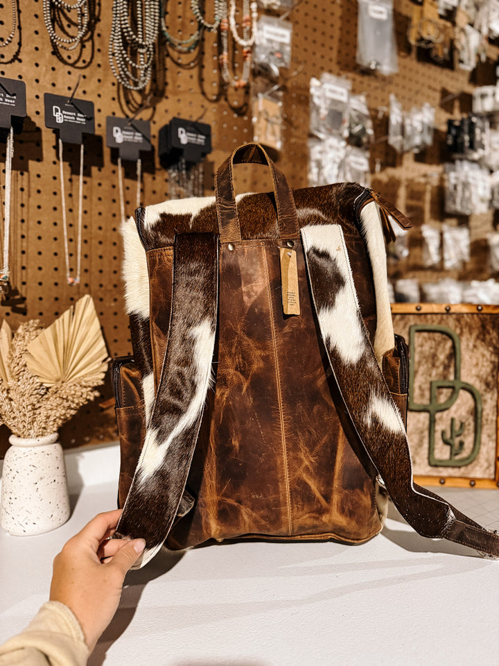 Evangeline Cowhide Backpack #27