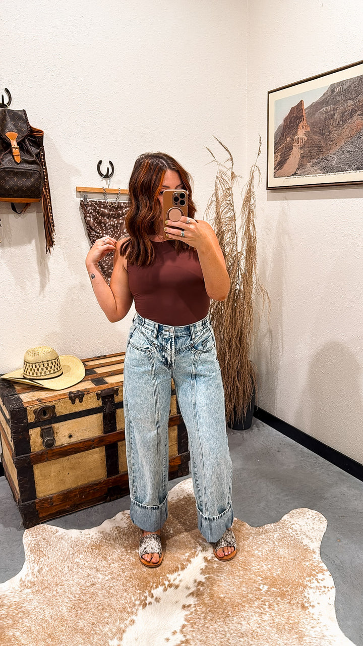 Saige: Sharp Shooter Barrel Jean