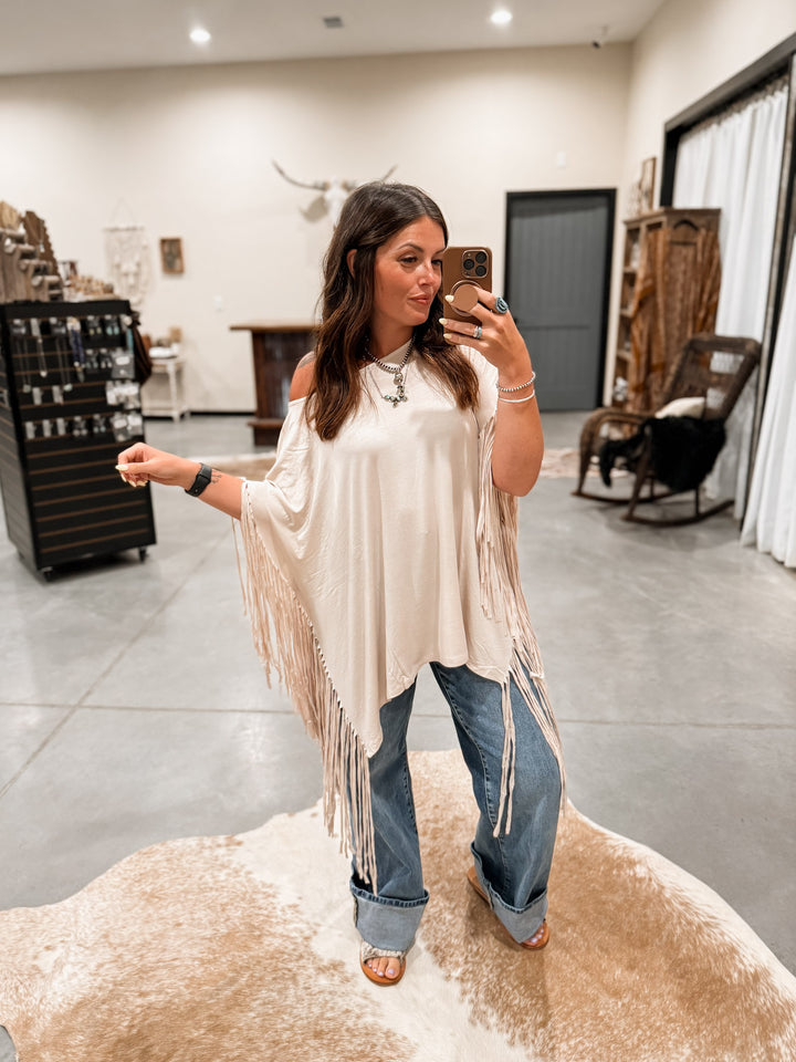 Fringe Tunic: Oat