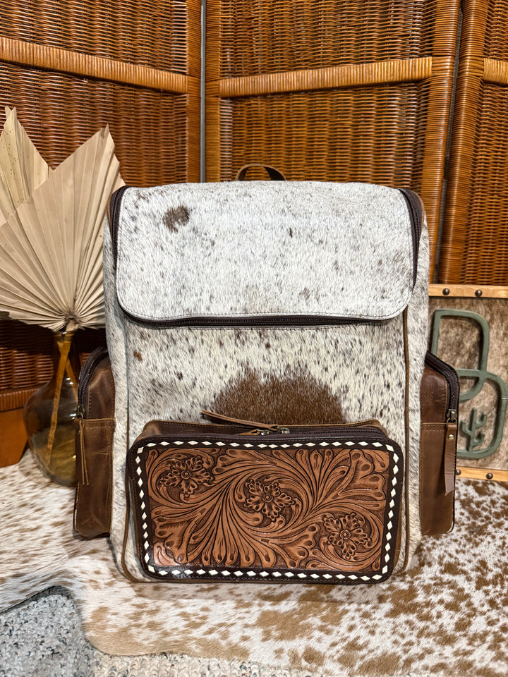 Evangeline Cowhide Backpack #78