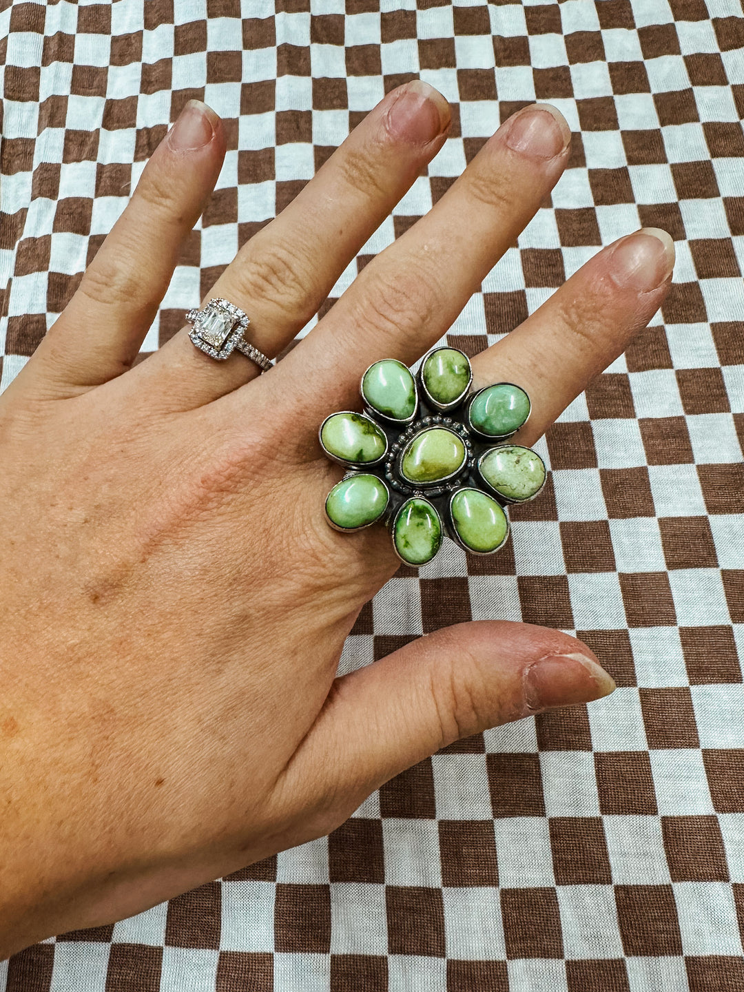 Hazel Turquoise Cluster Ring