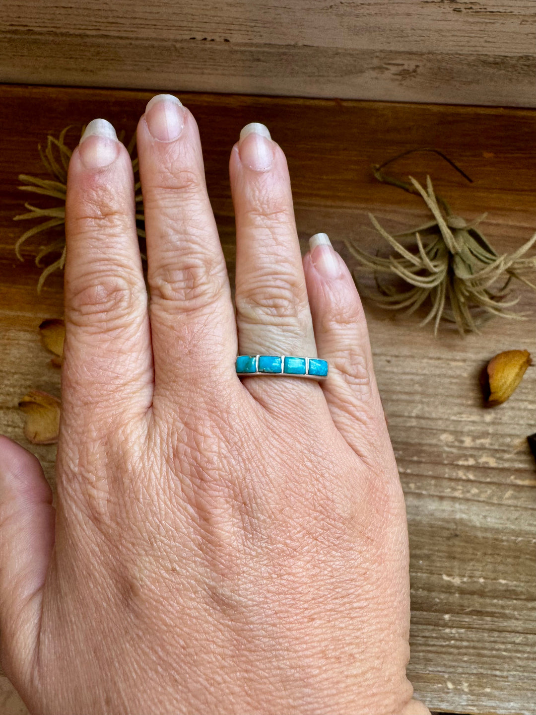 Kingman Turquoise Band – Size 8
