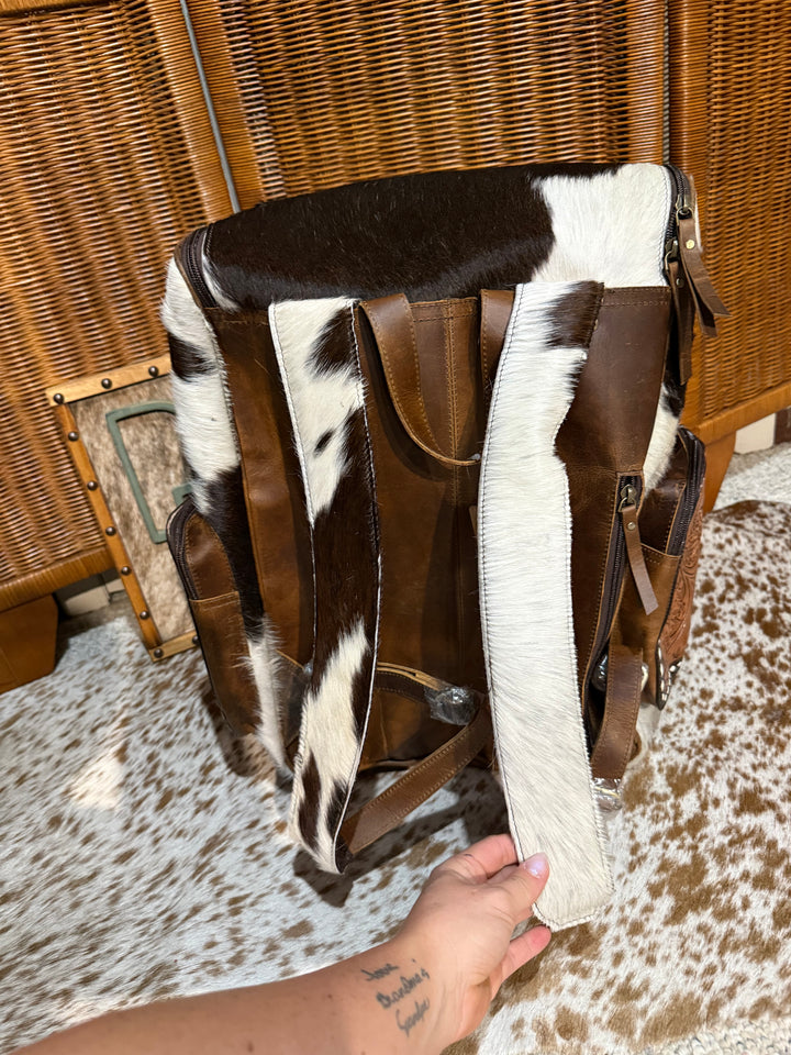 Evangeline Cowhide Backpack #55