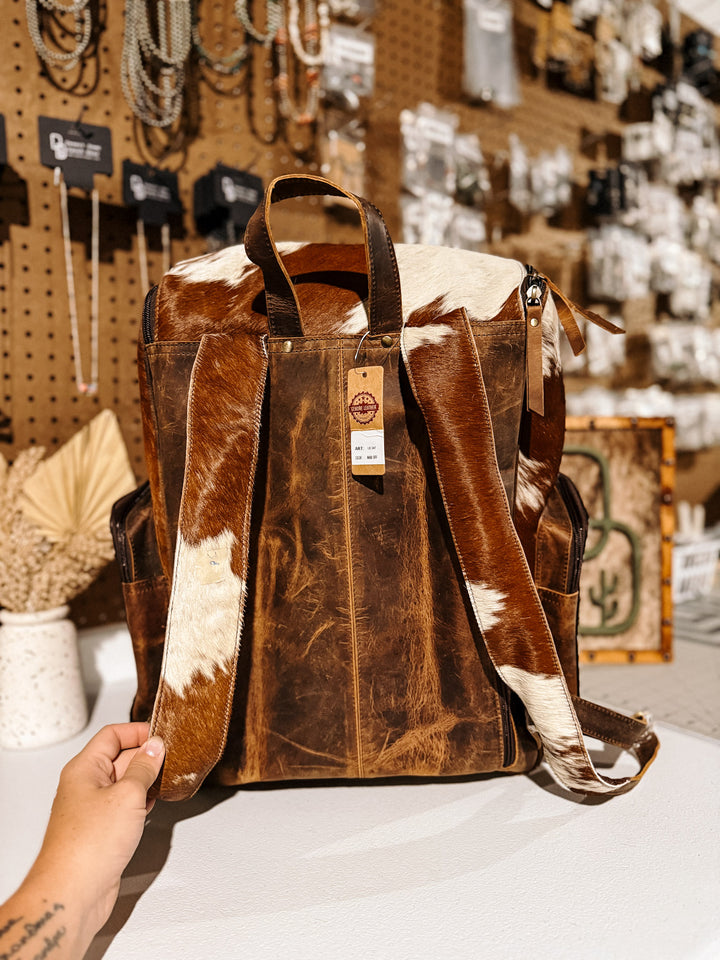 Evangeline Cowhide Backpack #25