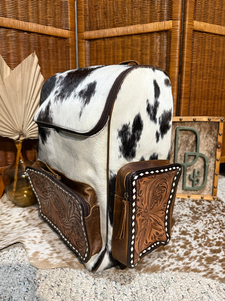 Evangeline Cowhide Backpack #83
