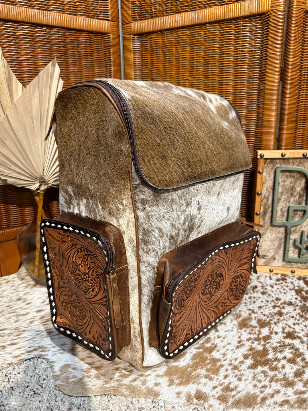 Evangeline Cowhide Backpack #88