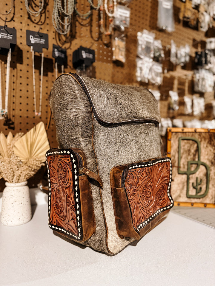 Evangeline Cowhide Backpack #24