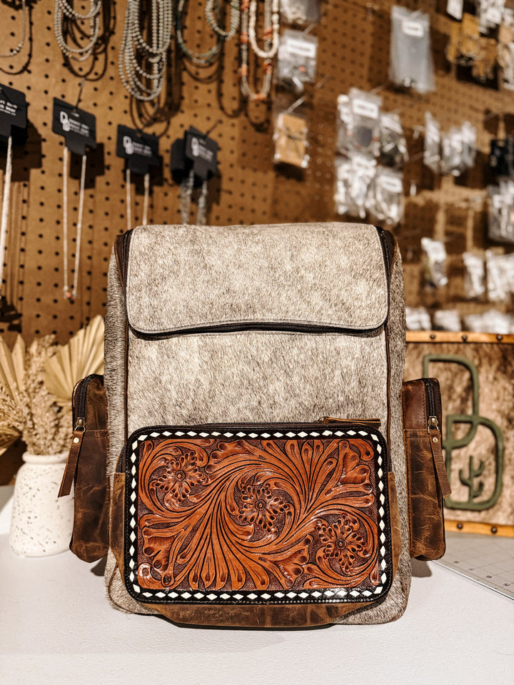 Evangeline Cowhide Backpack #36