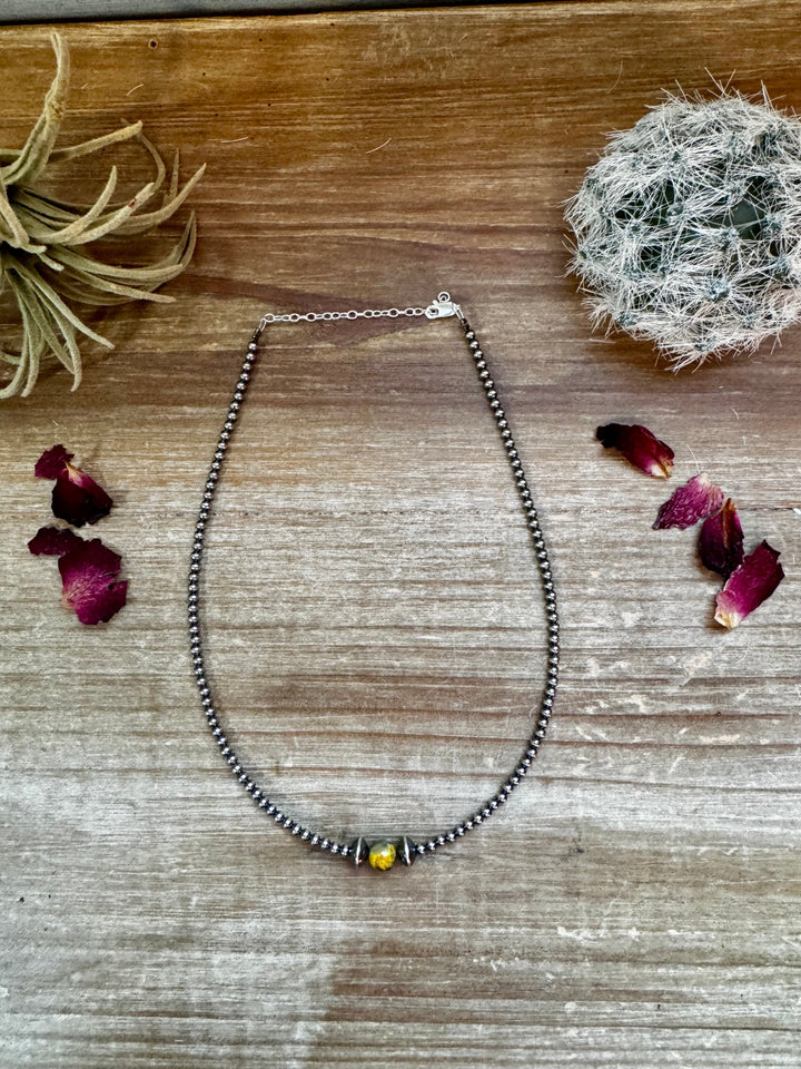 14" 3mm Bumblebee Bead Chocker