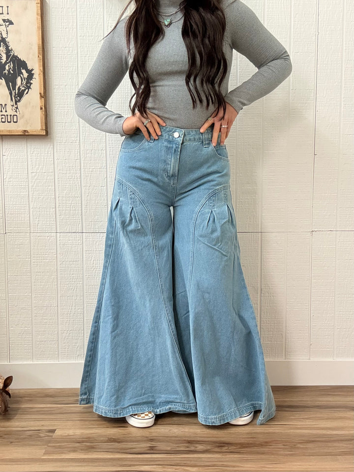 Wild Bloom Wide Leg Jeans