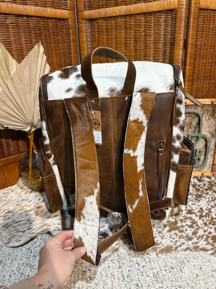 Evangeline Cowhide Backpack #76