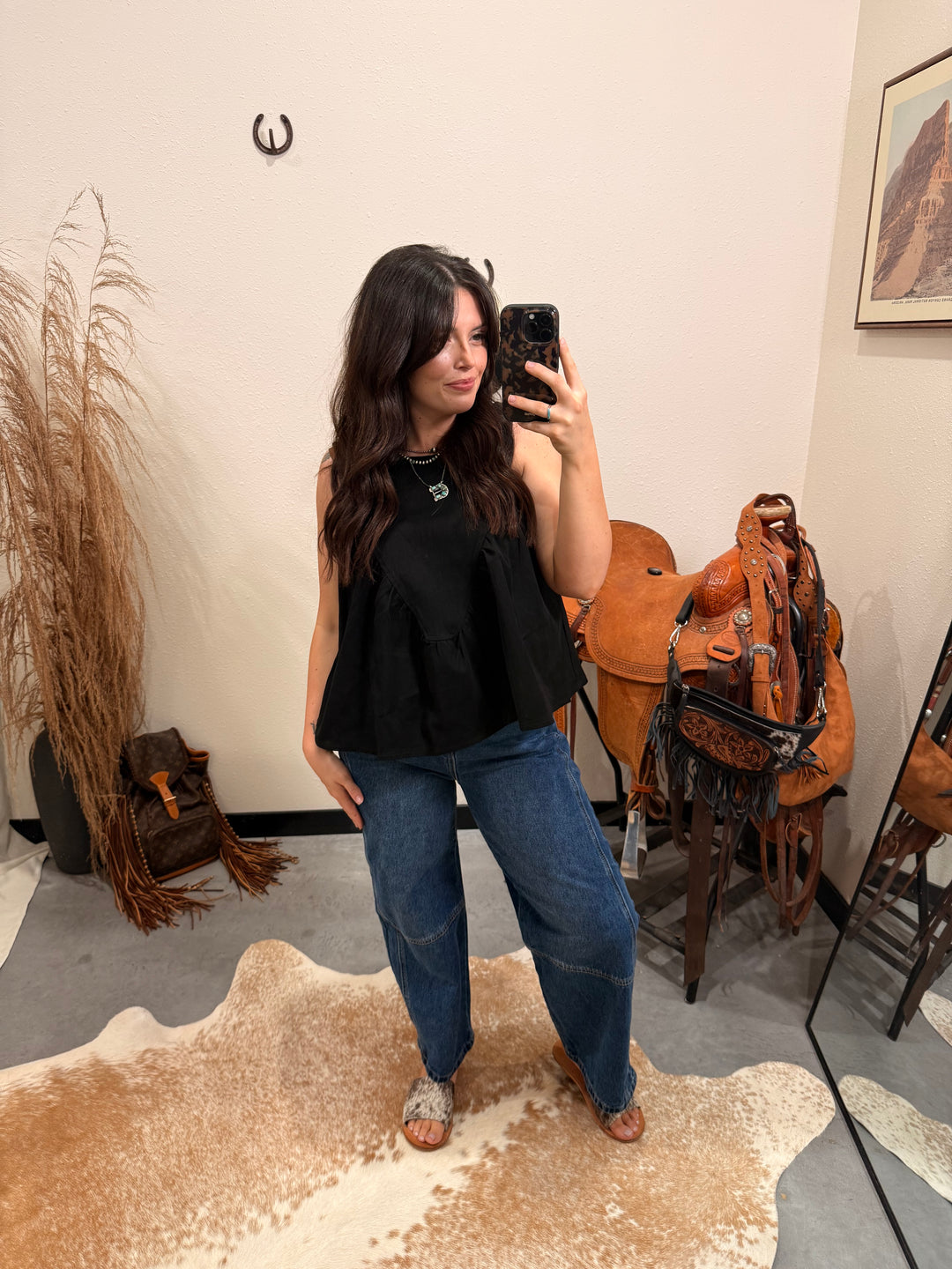 Demi Denim Top