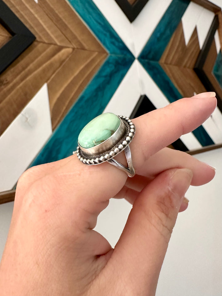 Dirty Olive Turquoise Ring #1