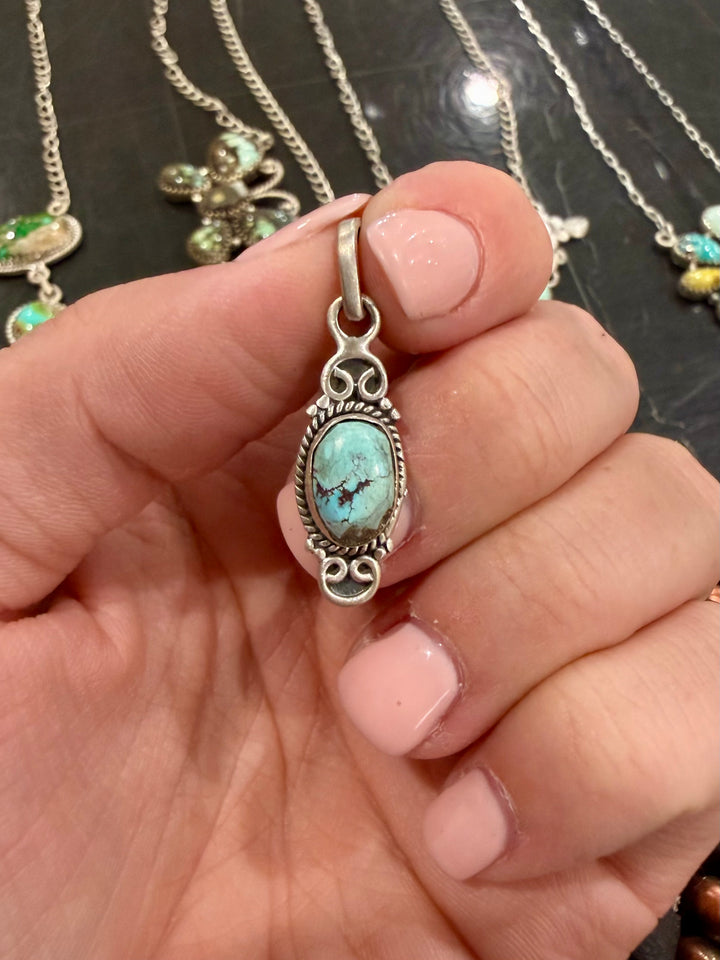 Turquoise Dainty Pendant #3