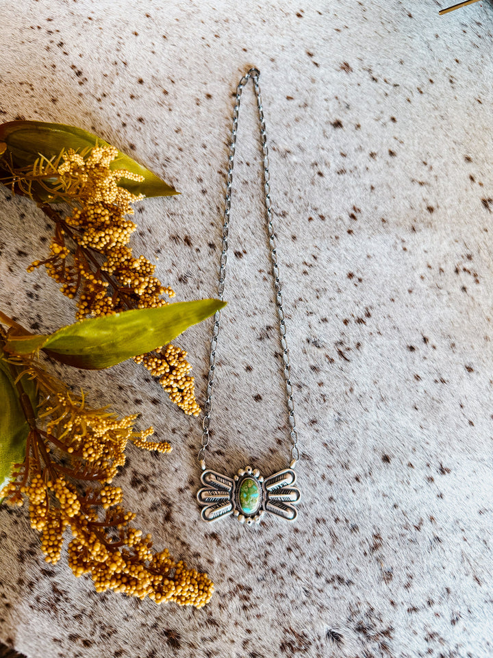 Sonoran Turquoise Wing Necklace #1