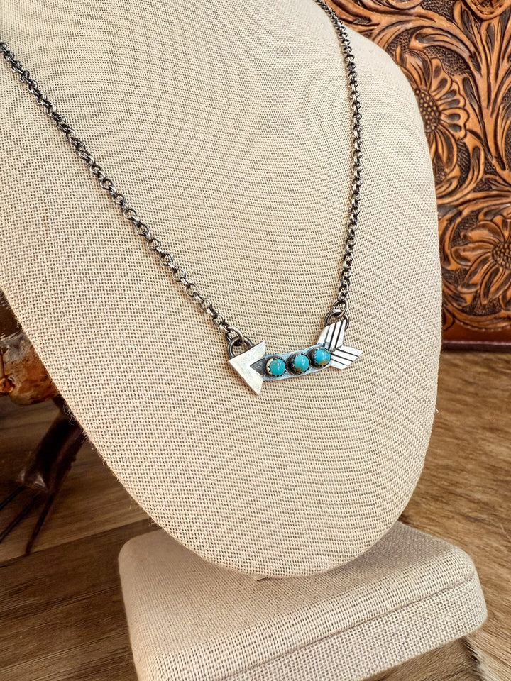 Follow Your Arrow Turquoise Necklace