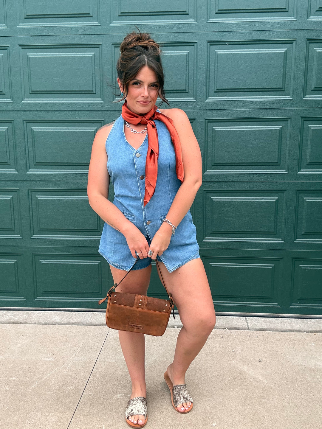 Delilah Denim Romper
