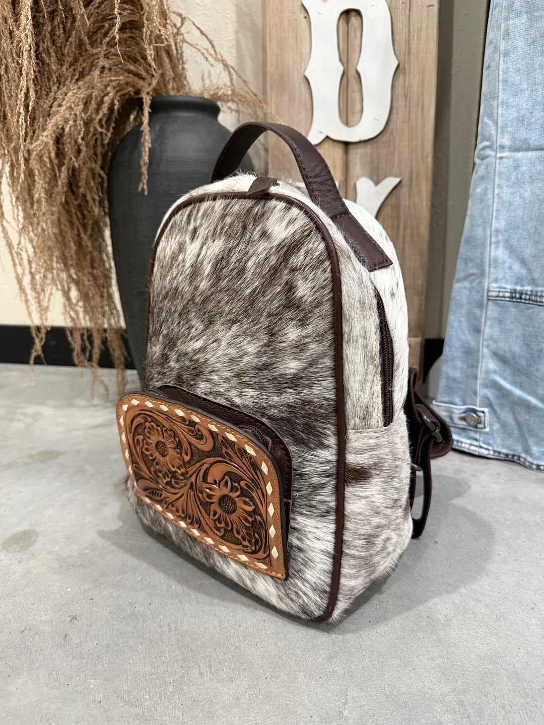 Cowhide Backpack #4