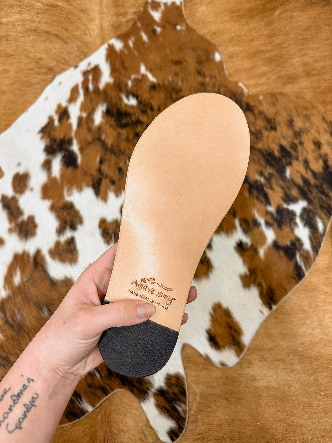 Agave Sky Cowhide Sandals 10 #1