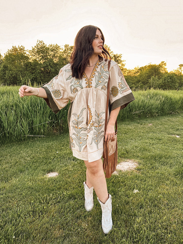 Prairie Kimono Dress